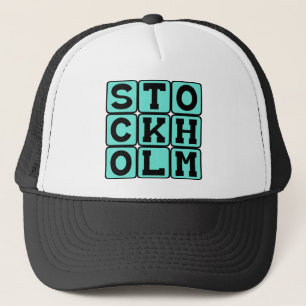 Stockholm, hoofdstad van Zweden Trucker Pet