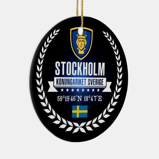 Stockholm Keramisch Ornament (Rechts)