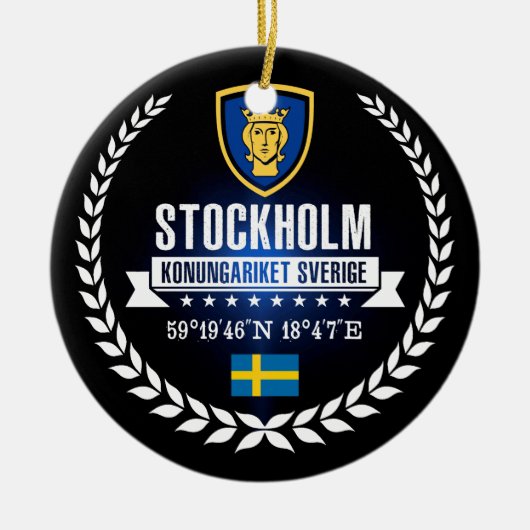 Stockholm Keramisch Ornament (Voorkant)