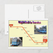 Stockholm Lidingobanan Briefkaart (Voorkant / Achterkant)