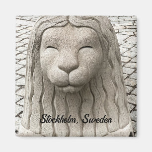 Stockholm Lion Statue Zweden Personaliseren Magneet