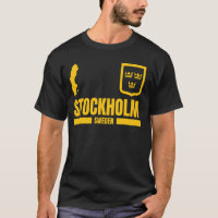 Stockholm met Zweedse vlag, Stockholm embleem, Sto