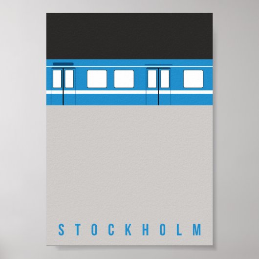 Stockholm - metro - poster (Voorkant)