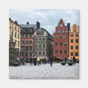 Stockholm Old Town Gamla stan Zweden Foto Magneet
