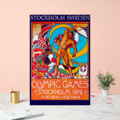 "Stockholm Olympics' 1912" Acrylic Sign Acryl Bord (Huwelijk)