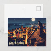Stockholm Oude Stad Zweden Briefkaart (Voorkant / Achterkant)