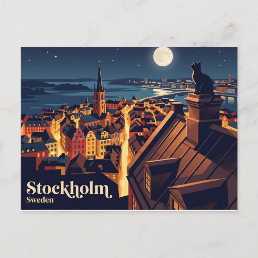 Stockholm Oude Stad Zweden Briefkaart (Voorkant)
