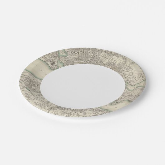 Stockholm Papieren Bordje (Gekanteld)