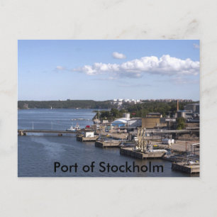 Stockholm Port (haven van Stockholm) Briefkaart