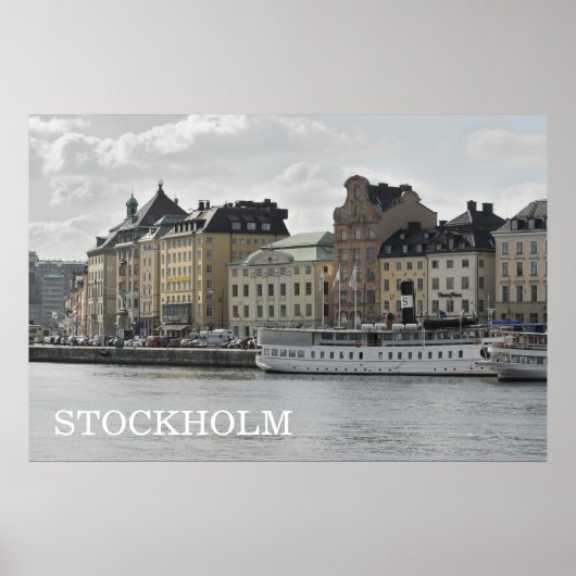 Stockholm Quay Poster (Voorkant)