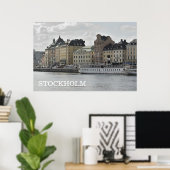 Stockholm Quay Poster (Thuiskantoor)
