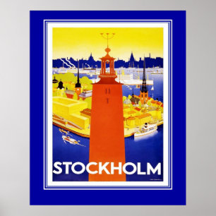  Stockholm-reisposter groot formaat Poster