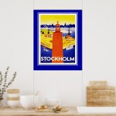 Stockholm-reisposter groot formaat Poster (Keuken)