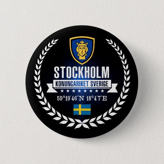 Stockholm Ronde Button 5,7 Cm (Voorkant)
