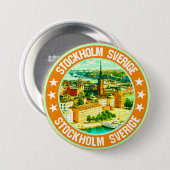 Stockholm Ronde Button 7,6 Cm (Voorkant /achterkant)