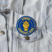 Stockholm Round Emblem Ronde Button 7,6 Cm (In situ)