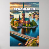 Stockholm, Scandinavische parel Poster (Voorkant)