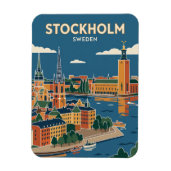Stockholm Silhouet Zweden Magneet