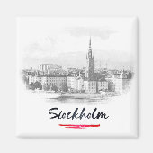 Stockholm - Skyline Magneet (Voorkant)