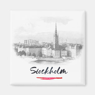 Stockholm - Skyline Magneet