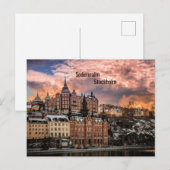 Stockholm, Sodermalm-eiland Briefkaart (Voorkant / Achterkant)