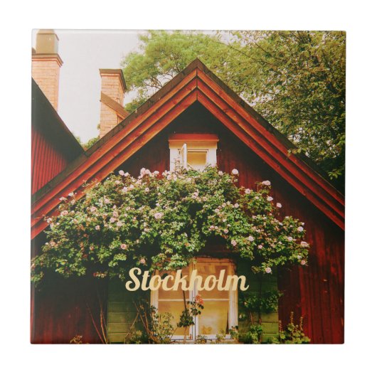 Stockholm, Södermalm, Zweden Tegeltje (Voorkant)