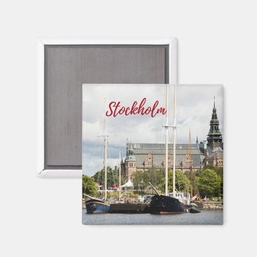 Stockholm Souvenir Magnet (Voorkant / Achterkant)