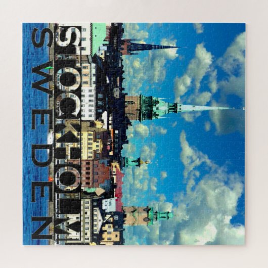 Stockholm Square Puzzle Legpuzzel (Horizontaal)