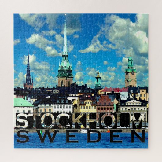 Stockholm Square Puzzle Legpuzzel (Verticaal)