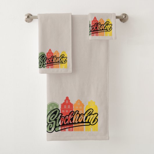 Stockholm Stad Zweden Vakantie cadeau Bad Handdoek (Insitu)