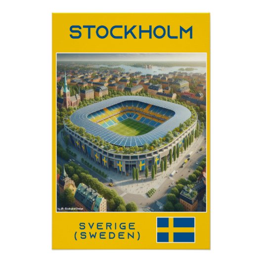 Stockholm Stadium - Ecological Design Perfect Poster (Voorkant)
