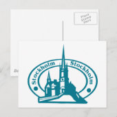 Stockholm Stamp Briefkaart (Voorkant / Achterkant)