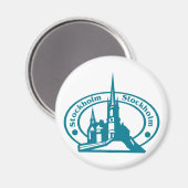 Stockholm Stamp Magneet (Voorkant / Achterkant)