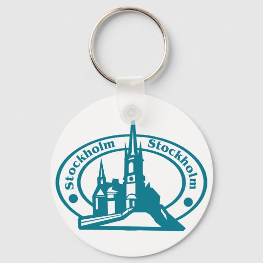 Stockholm Stamp Sleutelhanger (Voorkant)