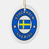 Stockholm Sverige Keramisch Ornament (Rechts)