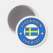 Stockholm Sverige Magneet (Voorkant / Achterkant)