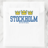 Stockholm Sverige Rechthoekige Sticker (Tas)