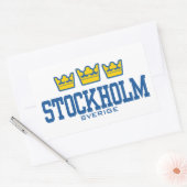Stockholm Sverige Rechthoekige Sticker (Envelop)