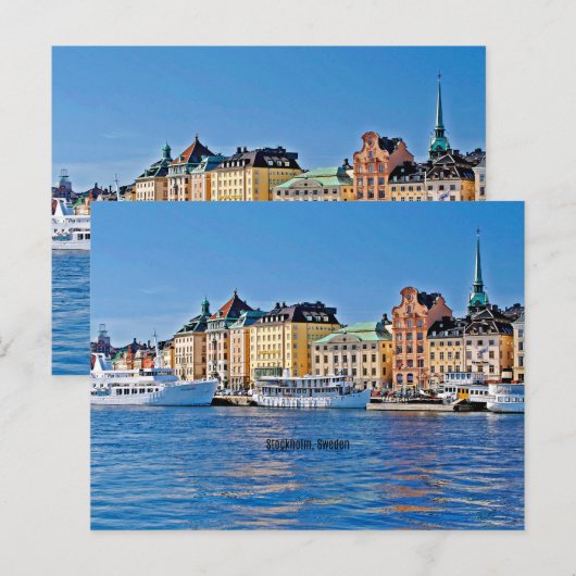Stockholm, Sweden Briefkaart (Voorkant / Achterkant)