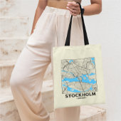 Stockholm, Sweden City Map Tote Bag