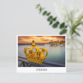 Stockholm, Sweden travel postcard Feestdagenkaart