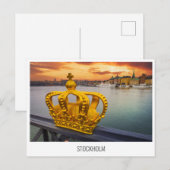 Stockholm, Sweden travel postcard Feestdagenkaart (Voorkant / Achterkant)