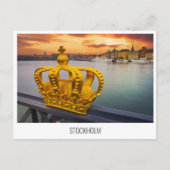 Stockholm, Sweden travel postcard Feestdagenkaart (Voorkant)