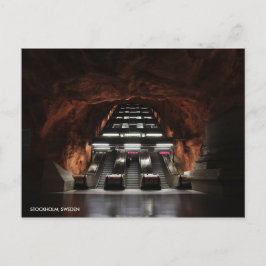 Stockholm Underground I met City Name Briefkaart