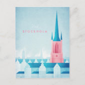 Stockholm Vintage Travel Poster - Art Briefkaart (Voorkant)