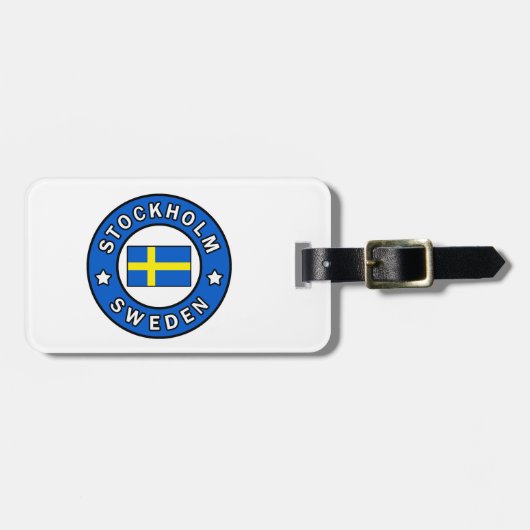Stockholm Zweden Bagagelabel (Voorkant horizontaal)