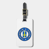 Stockholm Zweden Bagagelabel (Voorkant verticaal)