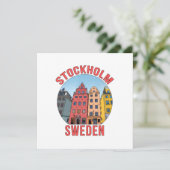 Stockholm Zweden Bedankkaart (Staand voorkant)