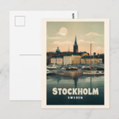 Stockholm Zweden Briefkaart (Voorkant / Achterkant)