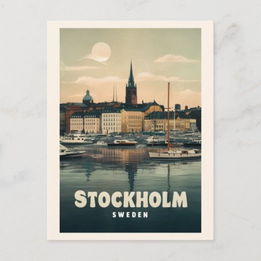 Stockholm Zweden Briefkaart (Voorkant)